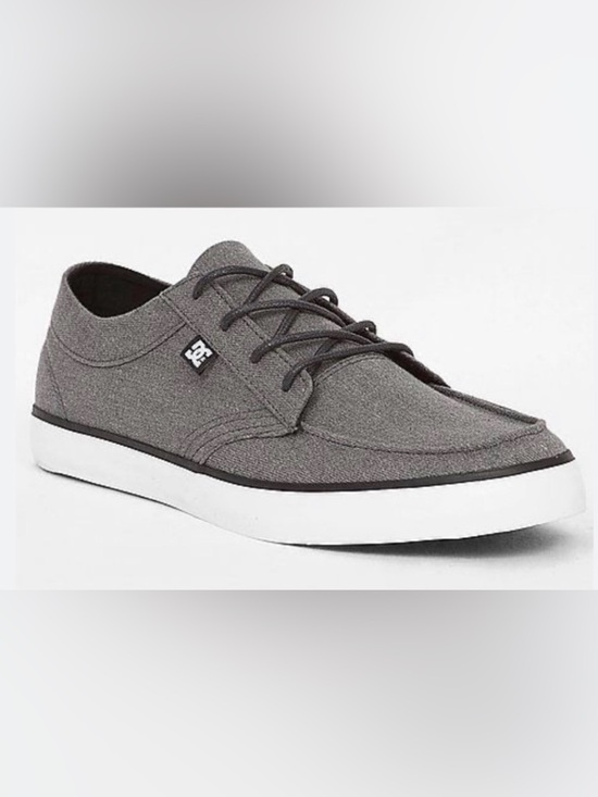 DC Other - NIB [DC] Standard TX Low Charcoal Gray Canvas Skater Sneakers Shoes Men's 7.5
